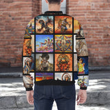 DS250526M01v2 Powwow Native American Bomber Jacket With Sleeve Pocket