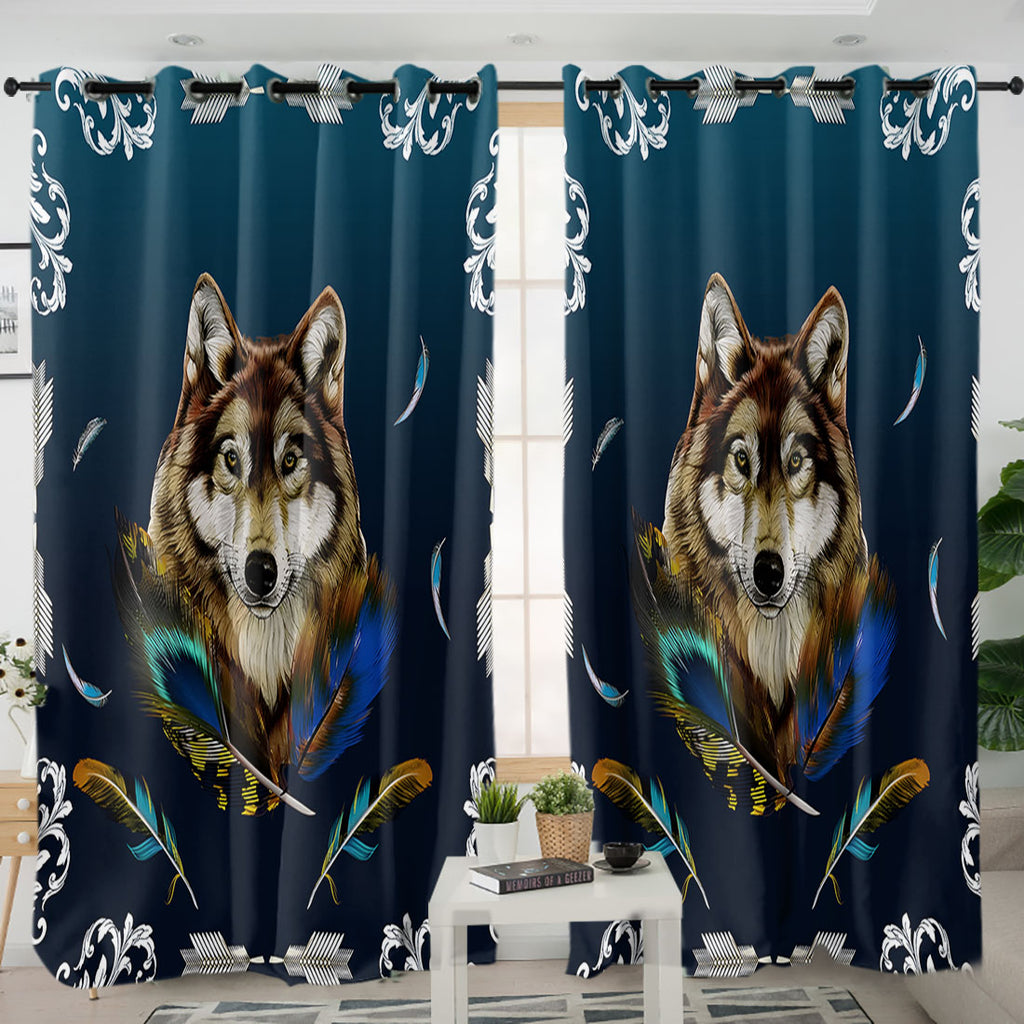 DS250630M01 Native American Living Room Curtain