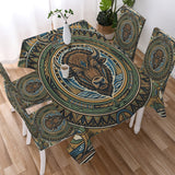 DS250702M01v2 Bison Native American 5pcs Dining Table Set - Tablecloth