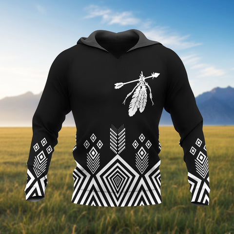 DS250715M10 Feather Native American Pride 3D Hoodie