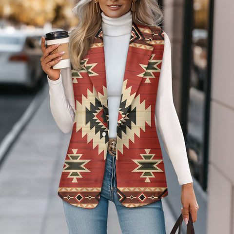 DS250715M13 Native American Loose Women Suit Vest