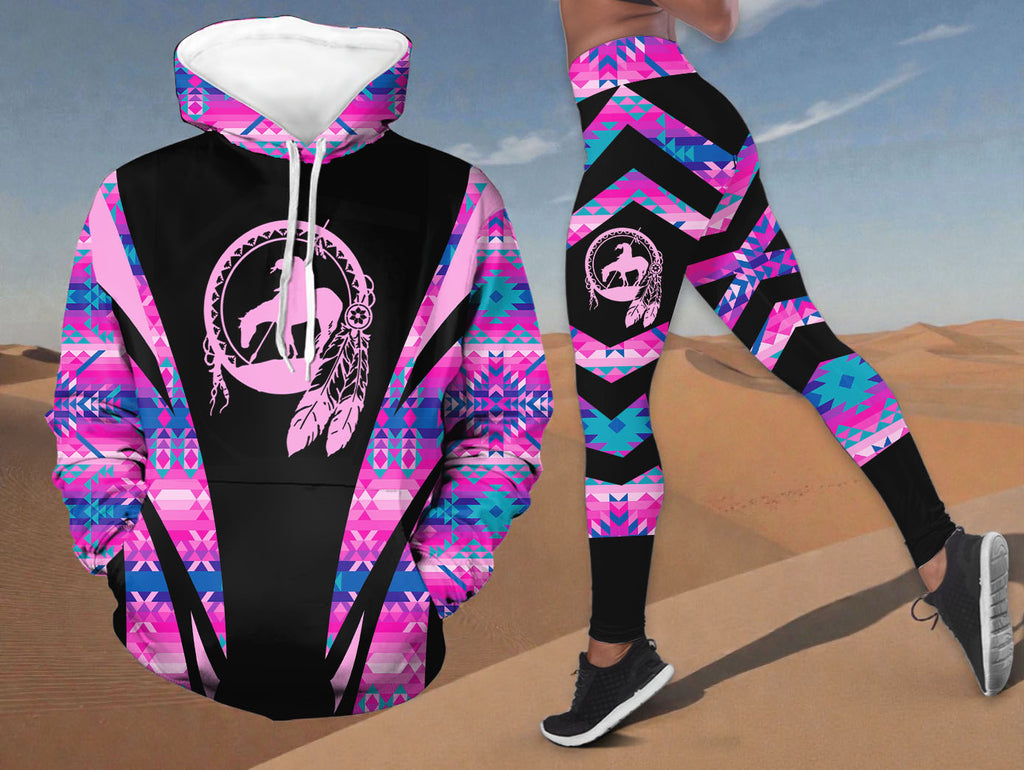 DS250729M10 Trail of Tears Native American Hoodie Leggings Set