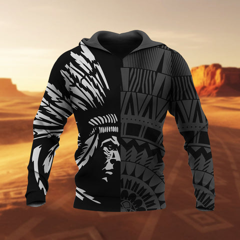 DS250731M01 Chief Native American Pride 3D Hoodie