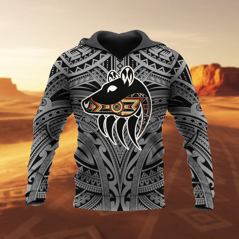 DS250731M02m2 Bear Claws Native American Pride 3D Hoodie