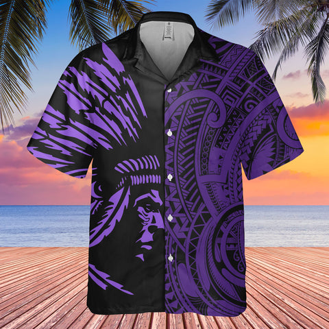 DS250731M03v4 Chief Native American Hawaiian Shirt 3D