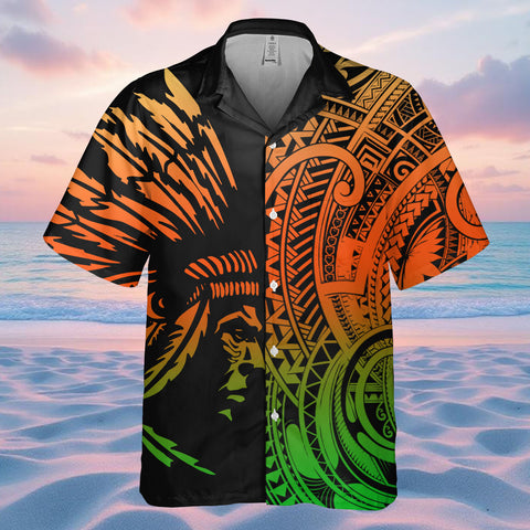 DS250731M03v5 Chief Native American Hawaiian Shirt 3D
