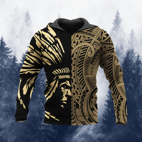 DS250731M03v7 Chief Native American Pride 3D Hoodie