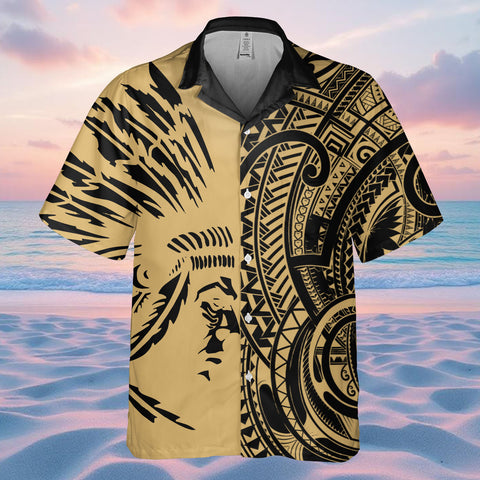 DS250731M03v8 Chief Native American Hawaiian Shirt 3D