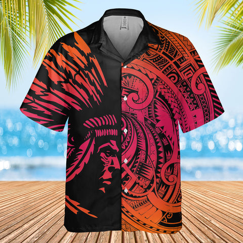 DS250731M03v9 Chief Native American Hawaiian Shirt 3D