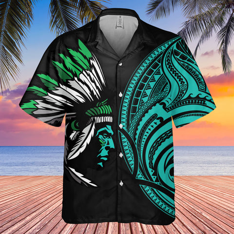 DS250731M05v2 Chief Native American Hawaiian Shirt 3D