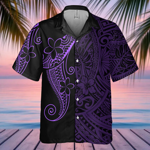 DS250801M02 Floral Native American Hawaiian Shirt 3D