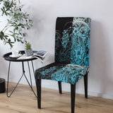 DS250801M03v5 Wolf Native American 5pcs Dining Table Set - Tablecloth