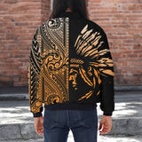 DS250801M04v2 Chief Native American Bomber Jacket With Sleeve Pocket