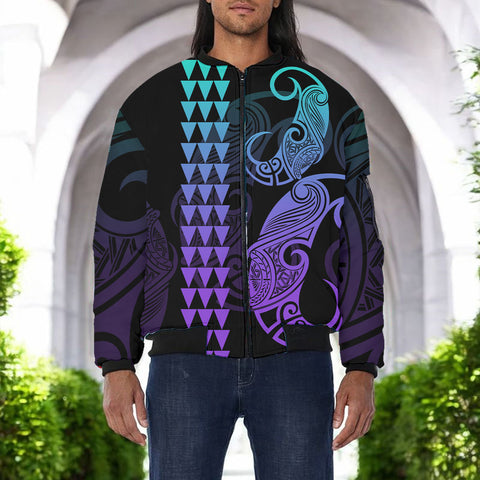 DS250804M02v2 Native American Bomber Jacket With Sleeve Pocket