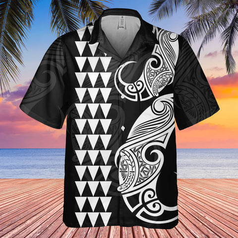 DS250804M02v8 White Native American Hawaiian Shirt 3D