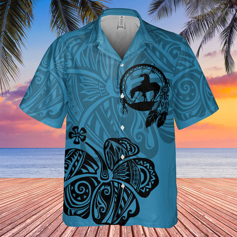 DS250805M01v31 Hibiscus Trail of Tear Native American Hawaiian Shirt 3D