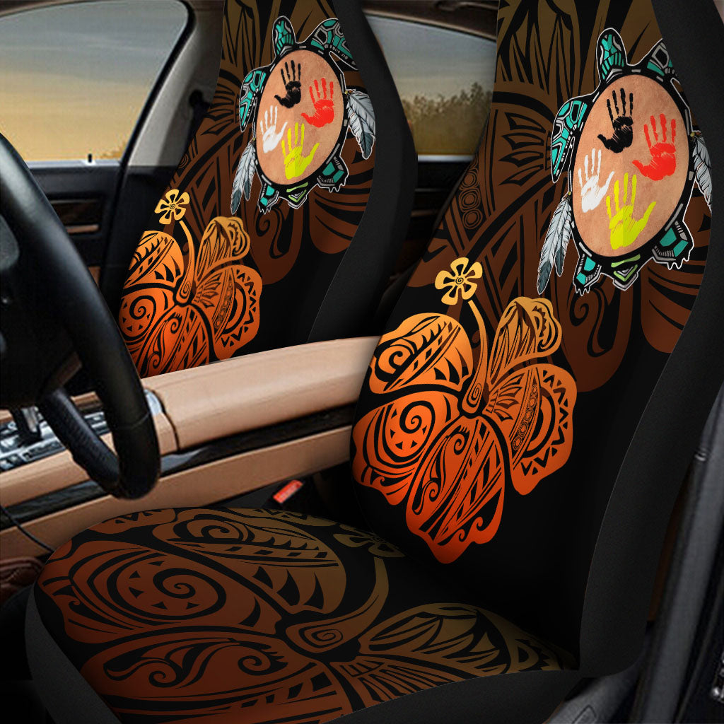 DS250805M01v7 Turtle Floral Native Car Seat Cover