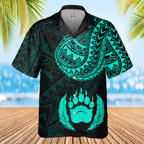DS250807M01v16 Bear Native American Hawaiian Shirt 3D