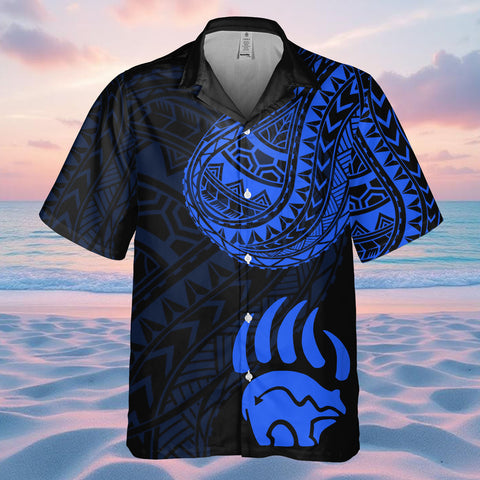 DS250807M01v35 Bear Native American Hawaiian Shirt 3D