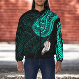 DS250807M01v3 Feather Native American Bomber Jacket With Sleeve Pocket