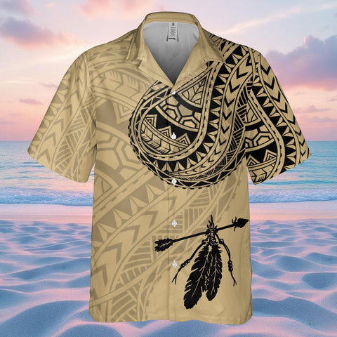 DS250807M01v6 Feather Native American Hawaiian Shirt 3D