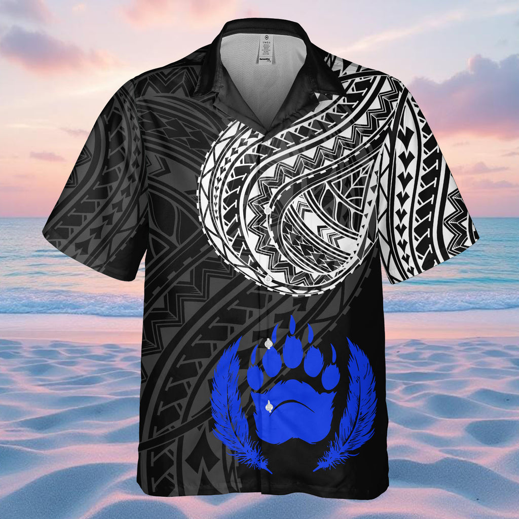 DS250811M01v20 Bear Paw Native American Hawaiian Shirt 3D