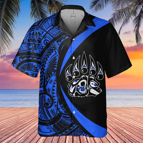 DS250812M01v7 Bear Native American Hawaiian Shirt 3D