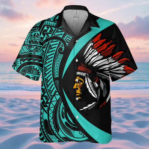 DS250812M02v4 Chief Native American Hawaiian Shirt 3D