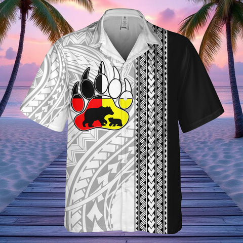 DS250813M04v1 Mama Bear Native American Hawaiian Shirt 3D