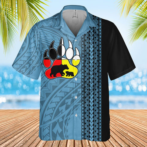 DS250813M05v4 Mama Bear Native American Hawaiian Shirt 3D