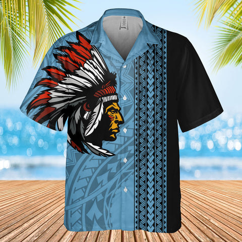 DS250813M05v5 Chief Native American Hawaiian Shirt 3D