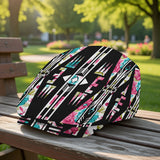 DS250911 Flower Arrow Native American Jeff Cap