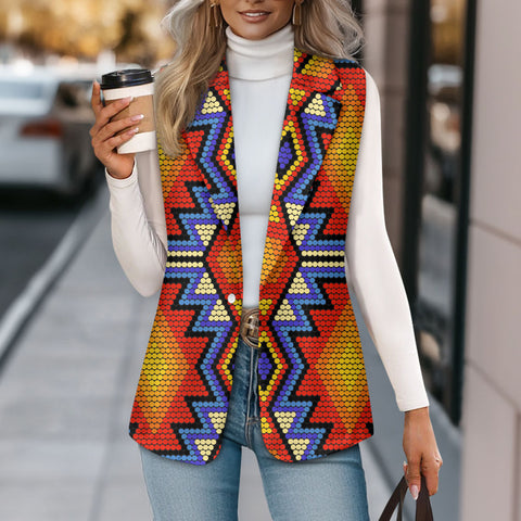 DS250917M03 Native American Loose Women Suit Vest