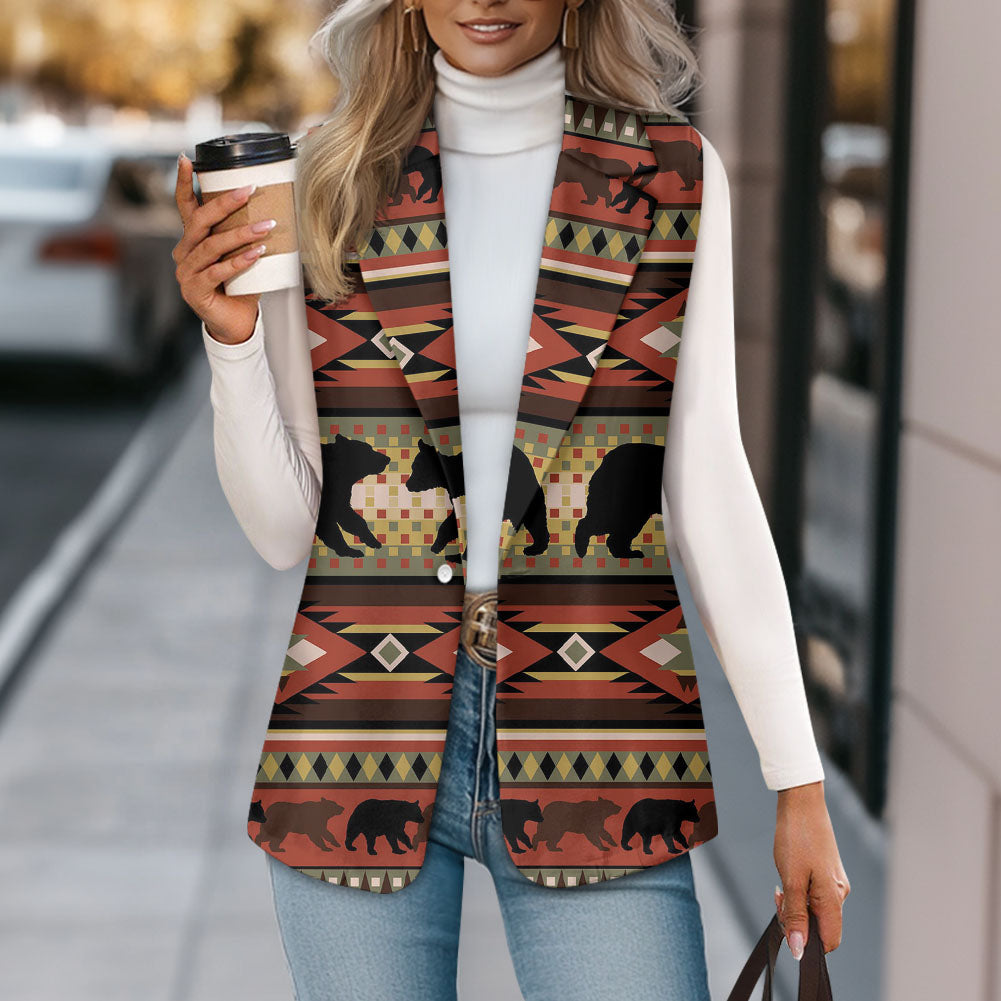 DS250917M17 Native American Loose Women Suit Vest