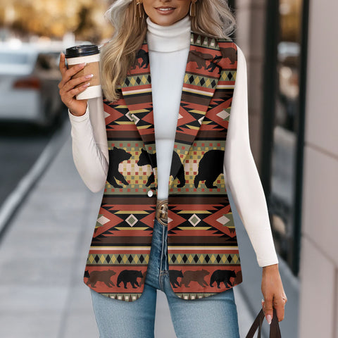 DS250917M17 Native American Loose Women Suit Vest