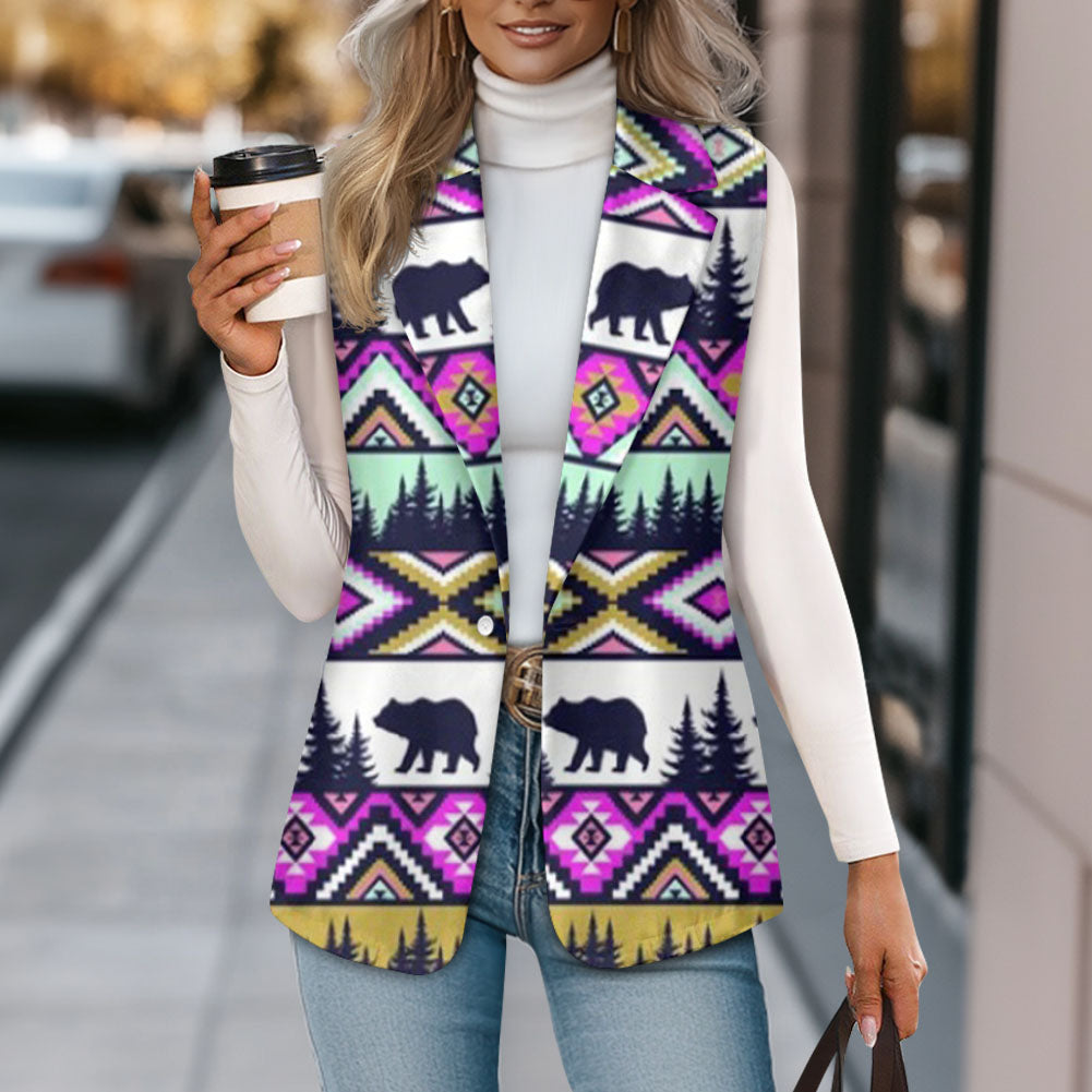 DS250917M28 Native American Loose Women Suit Vest