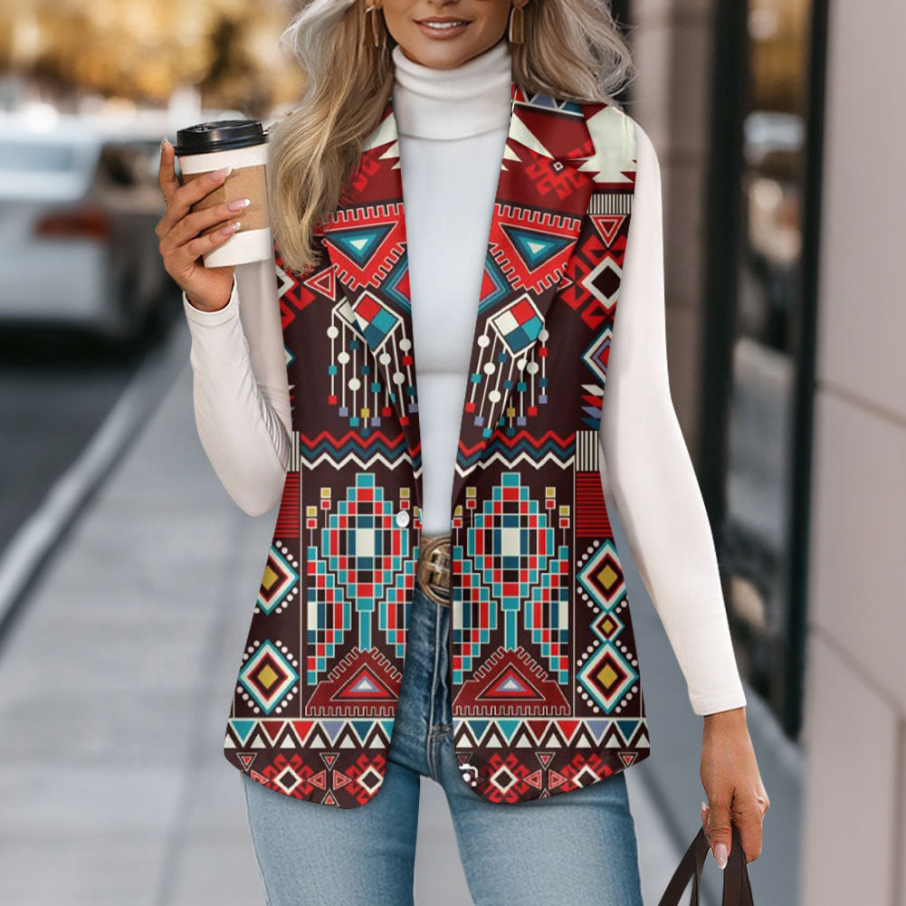 DS250917M30 Native American Loose Women Suit Vest