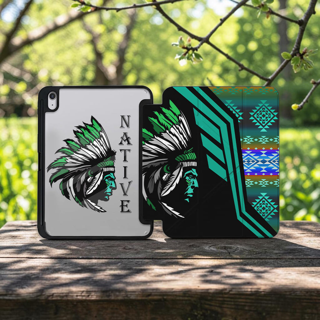 DS250925M05 Chief Native American Y-fold Tablet Cases