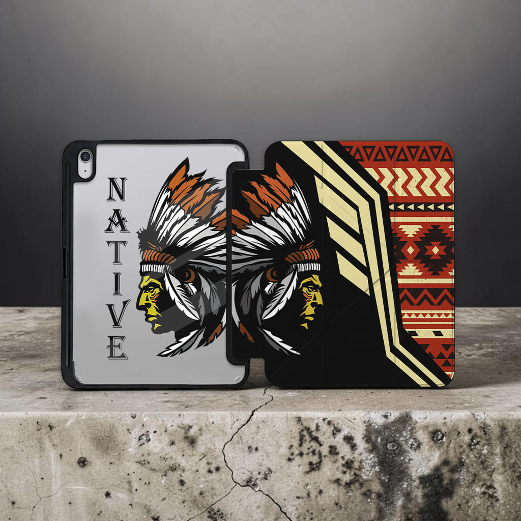 DS250925M08 Chief Native American Y-fold Tablet Cases
