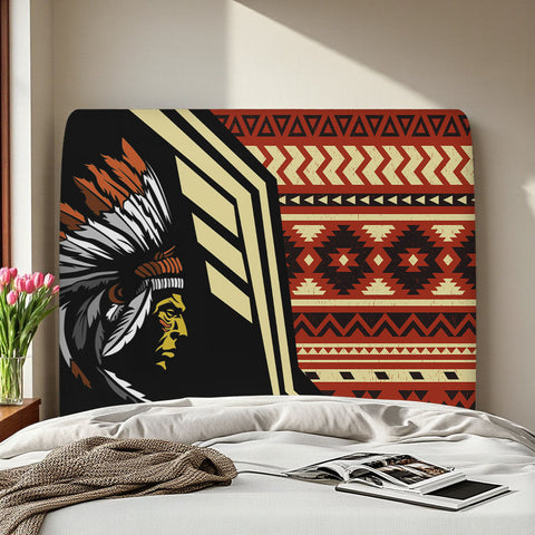 DS250925M08 Native American Elastic Headboard Cover