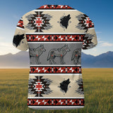 DS251110M21v2 Wolf Native American 3D T-shirt