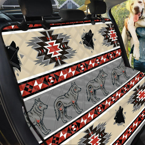 DS251110M21v2 Wolf Native American Pet Seat Cover