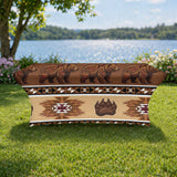 DS251110M21v3 Bear Native American Elastic Table Cover