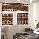 DS251110M21v3 Bears Native American Curtain Valance and Kitchen Tiers Set