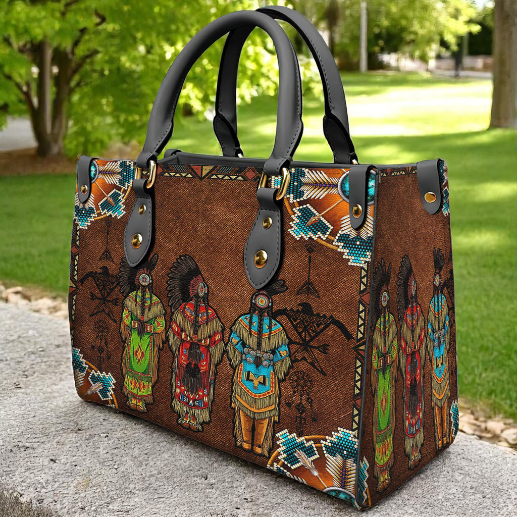DS251203-01 Chief Native American Leather Bag