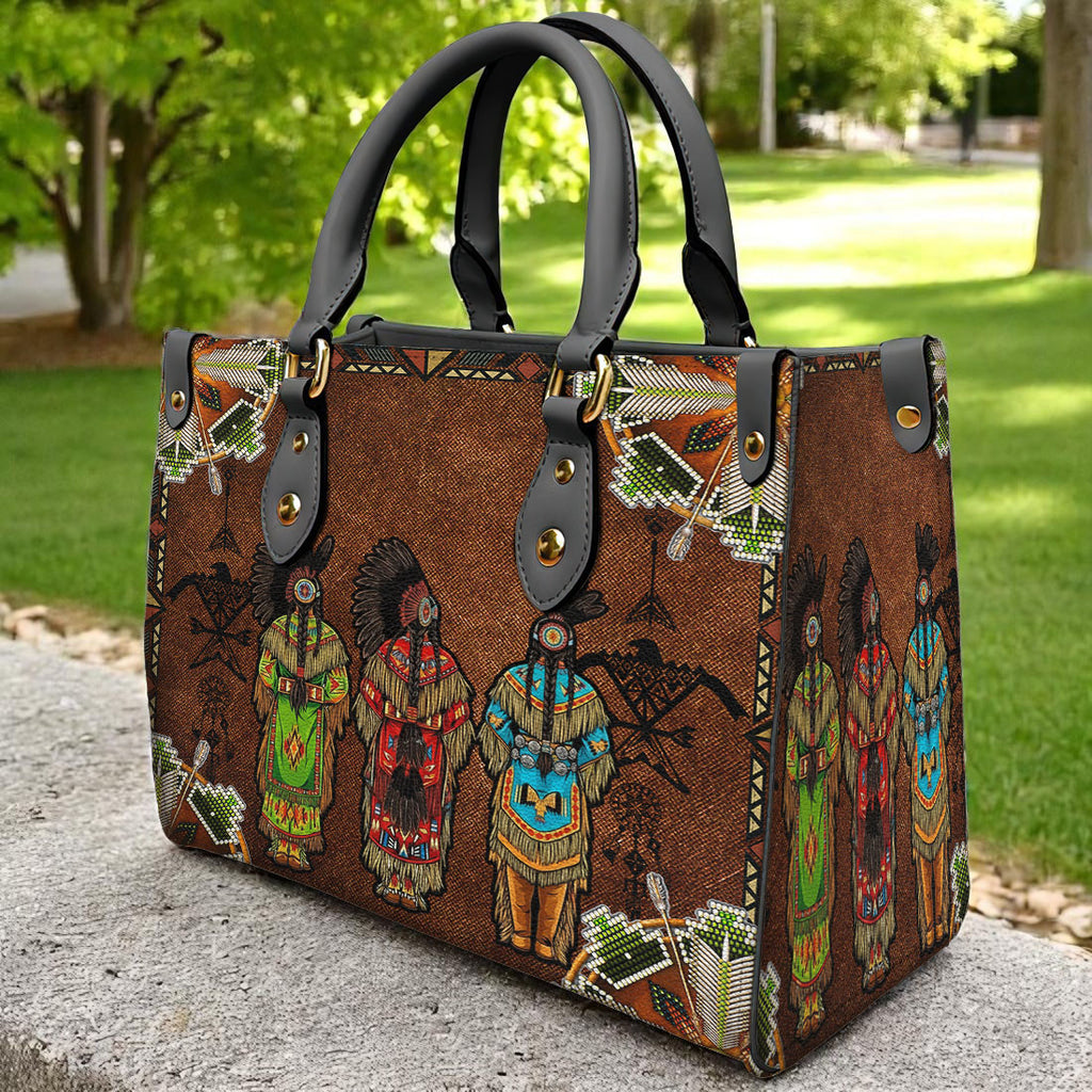 DS251203-02 Chief Native American Leather Bag