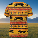 DS251211M30v2 Running Wolf Native American 3D T-shirt