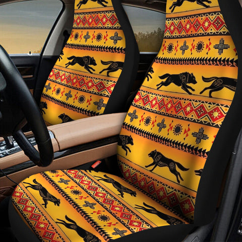 DS251211M30v2 Running Wolf Native Car Seat Cover