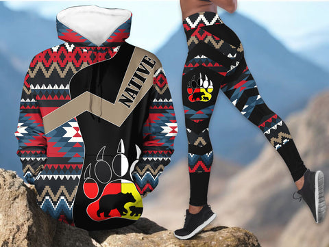 DS251218M09 Mama Bear Native American Hoodie Leggings Set