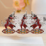 DS260312M05 Powwow Dancing 2-side Printed Acrylic Spinning Standee